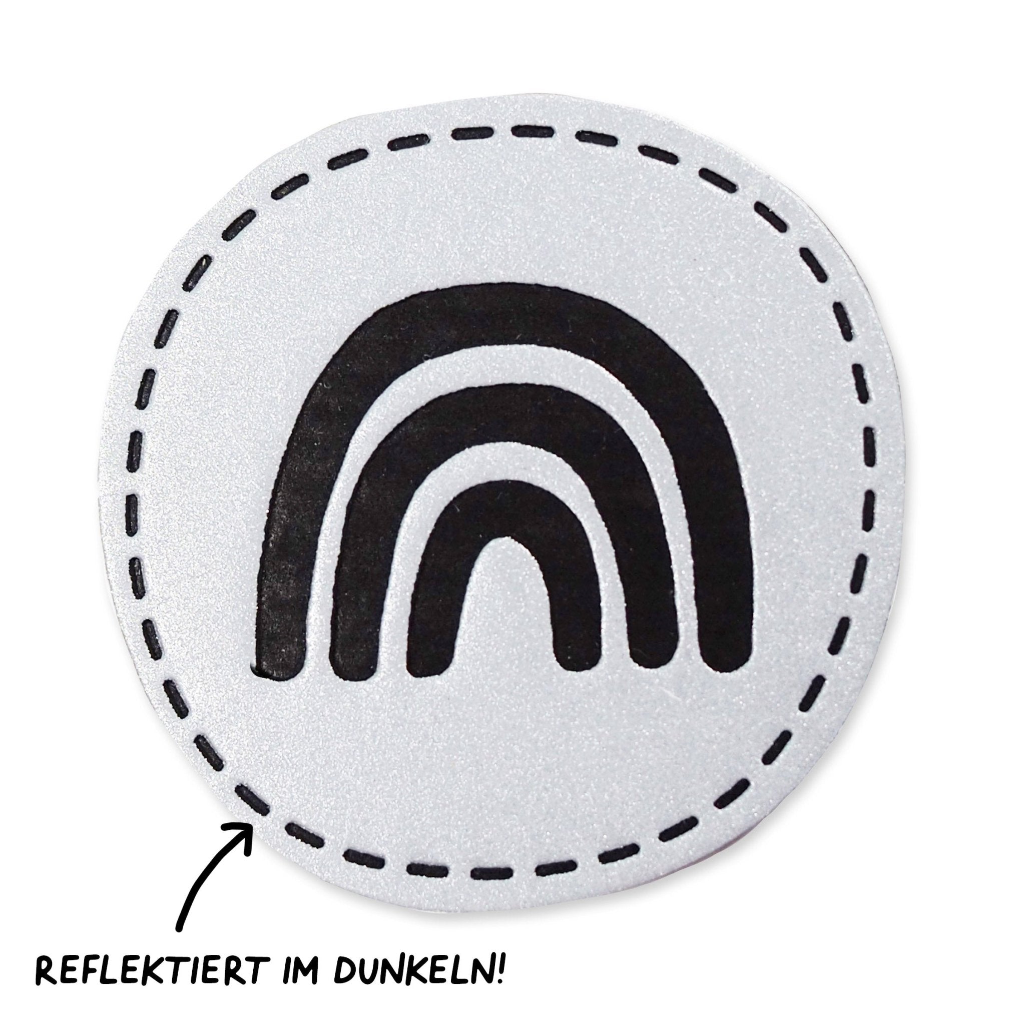 Reflektorlabel - Regenbogen *iron - on* - Paul & Clara