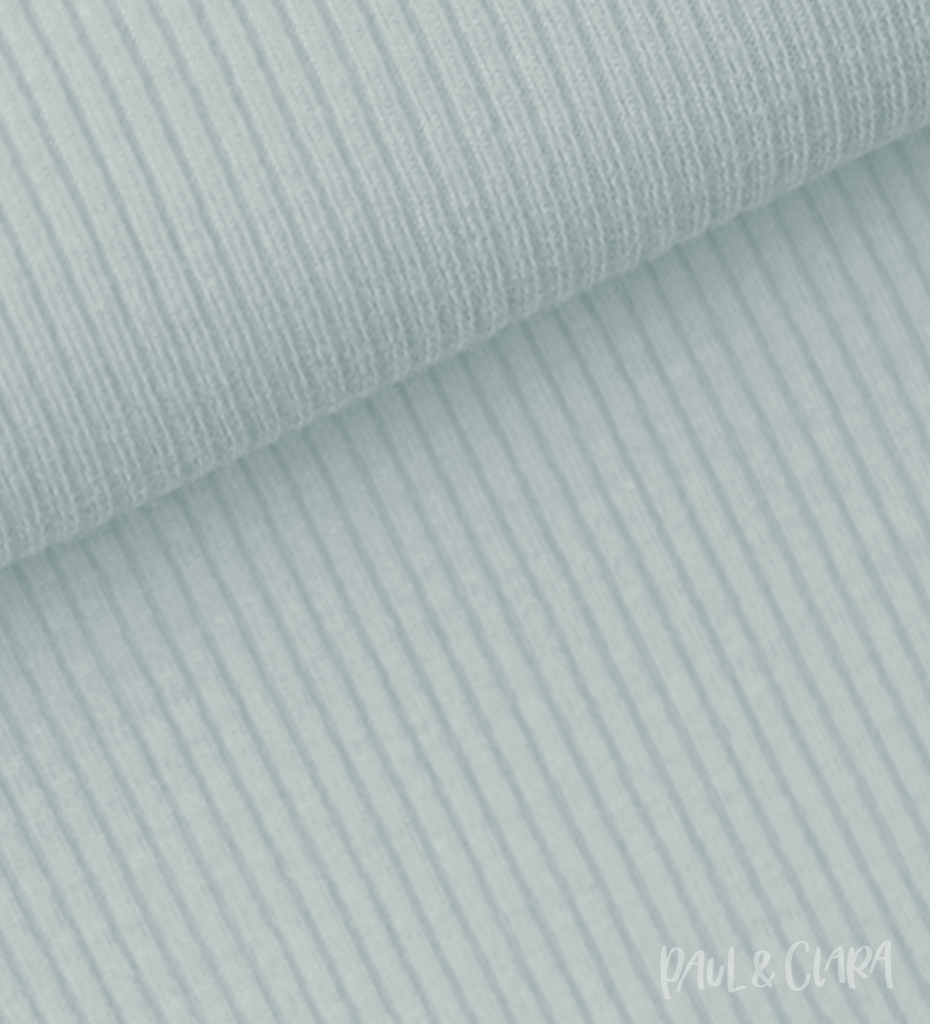 Rippjersey - Eisblau - Paul & Clara