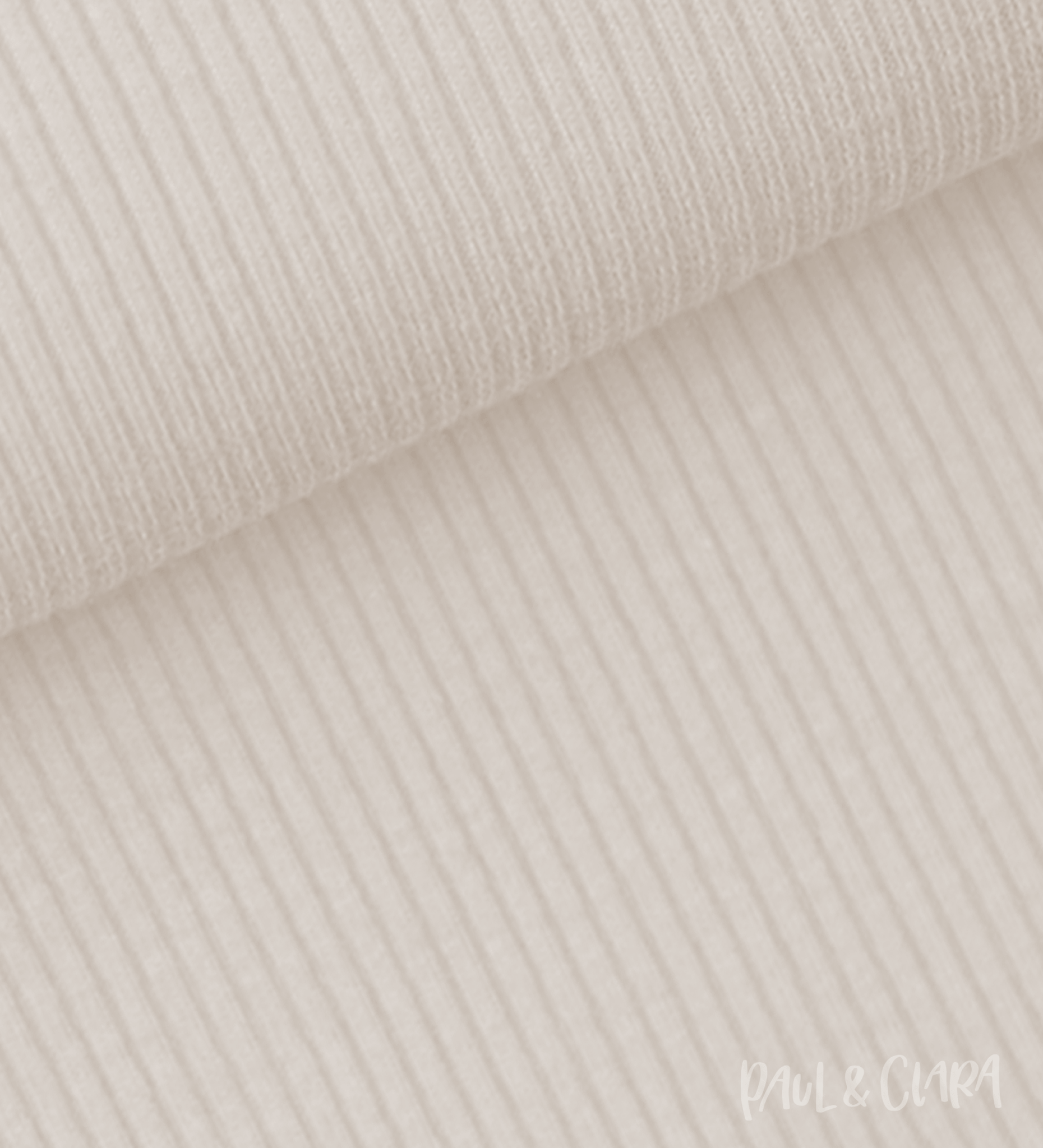 Rippjersey - Marshmallow - Paul & Clara