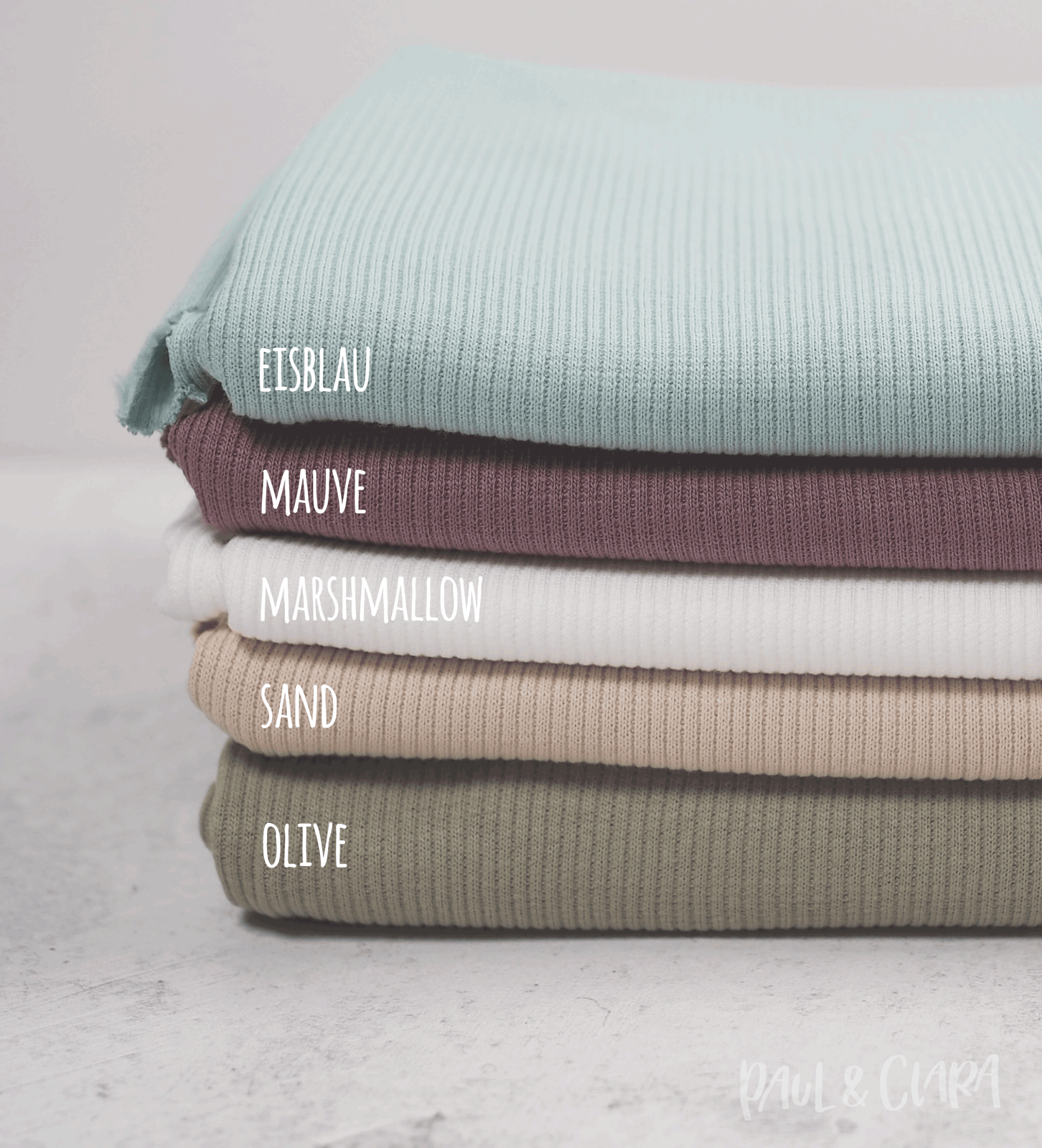 Rippjersey - Marshmallow - Paul & Clara