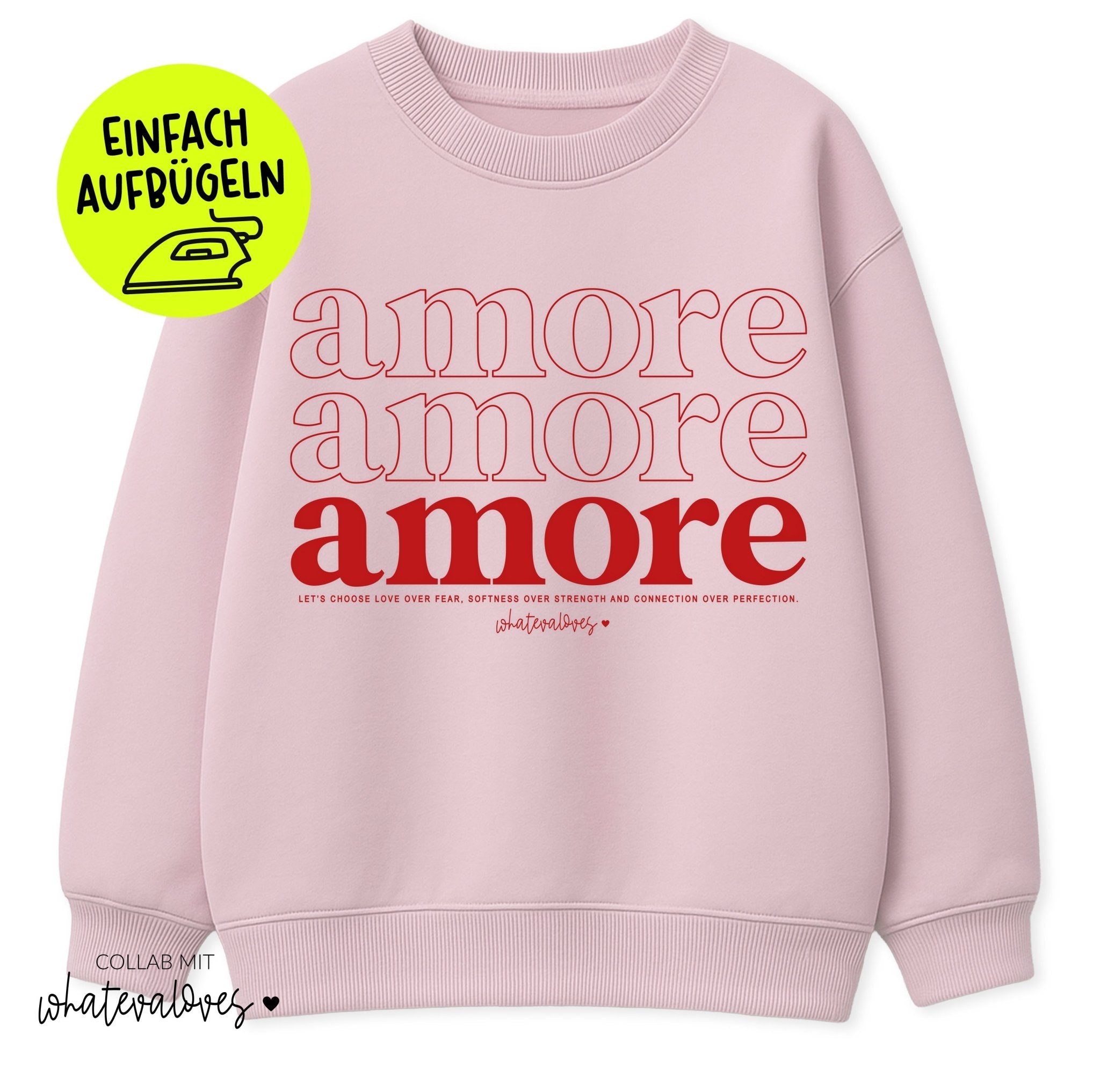 *SPECIAL EDITION* XXL Flock - Patch - amore *iron - on* - Paul & Clara