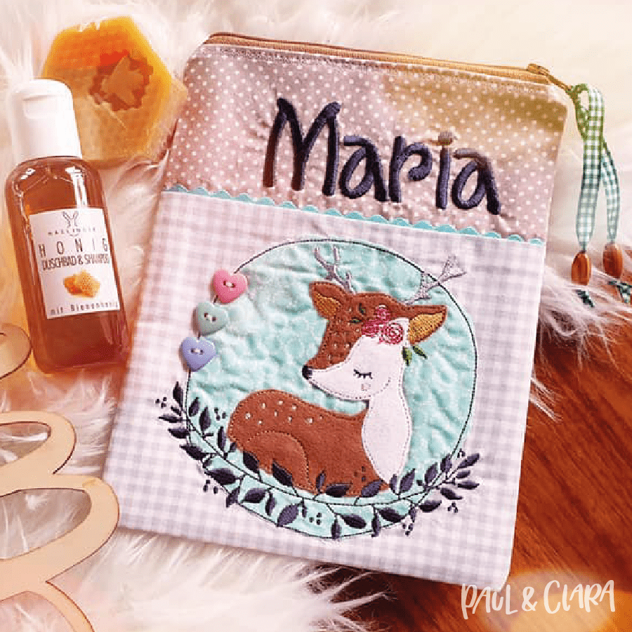 Stickdatei Frühlingsreh - Paul & Clara