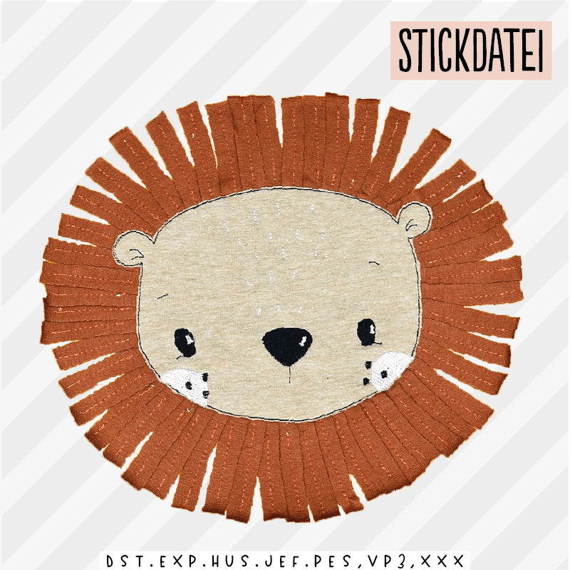 Stickdatei - Löwe - Paul & Clara