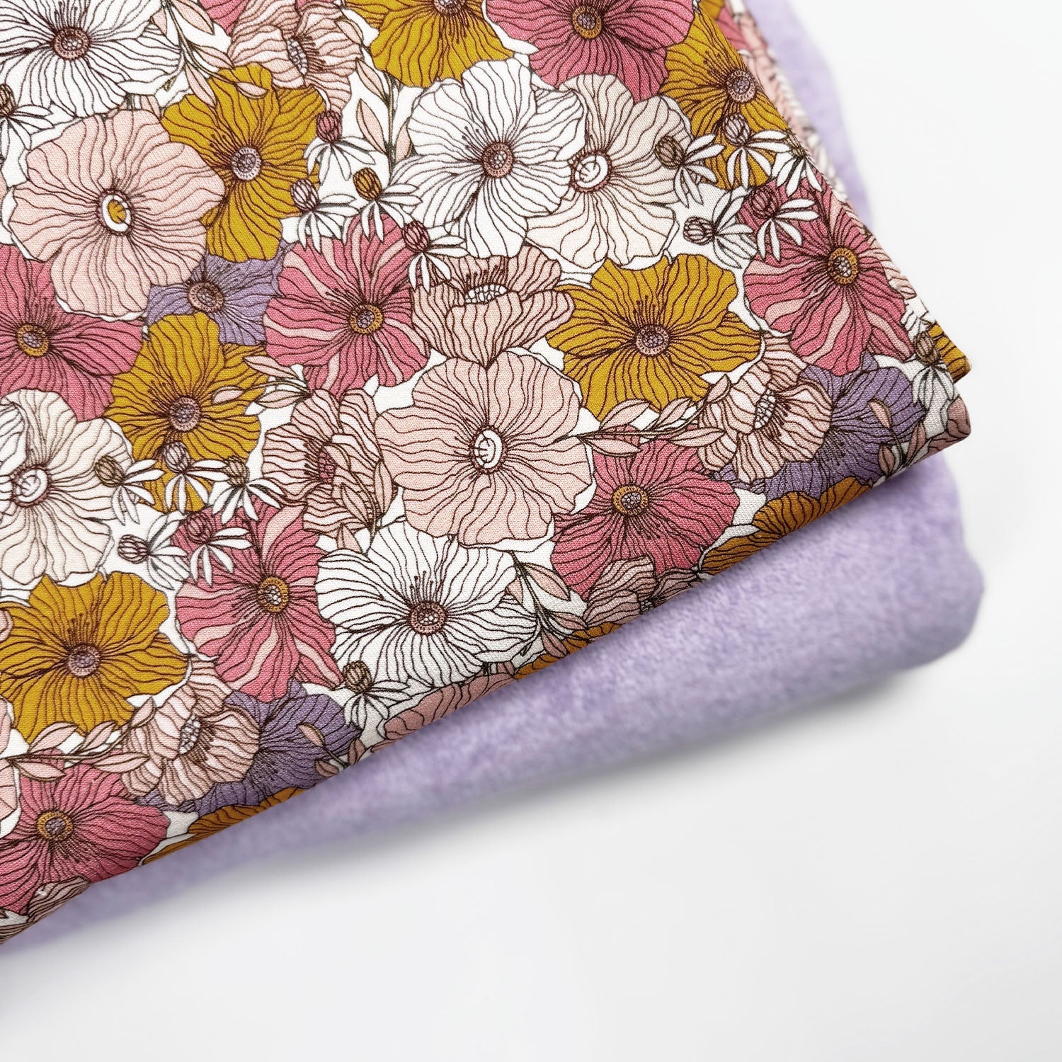 Stretch Frottee - Pastell Lila - Paul & Clara