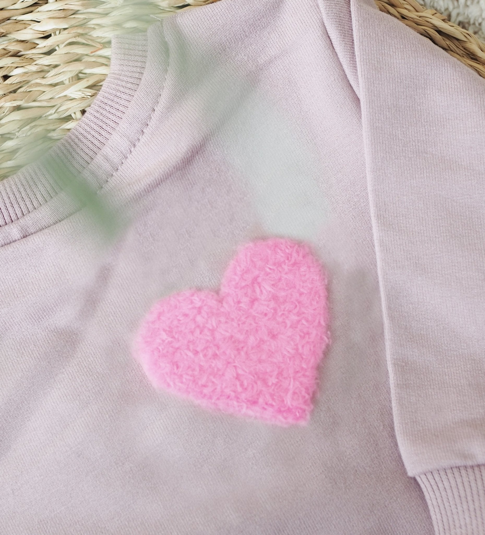 Teddy - Patch - herz neongelb *iron - on* - Paul & Clara