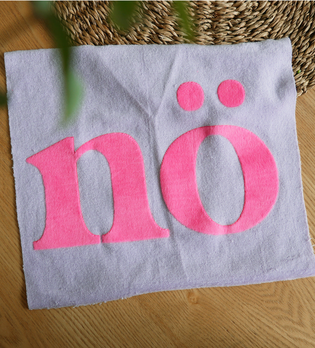Teddy-Patch - XXL nö - NEONPINK *iron-on*