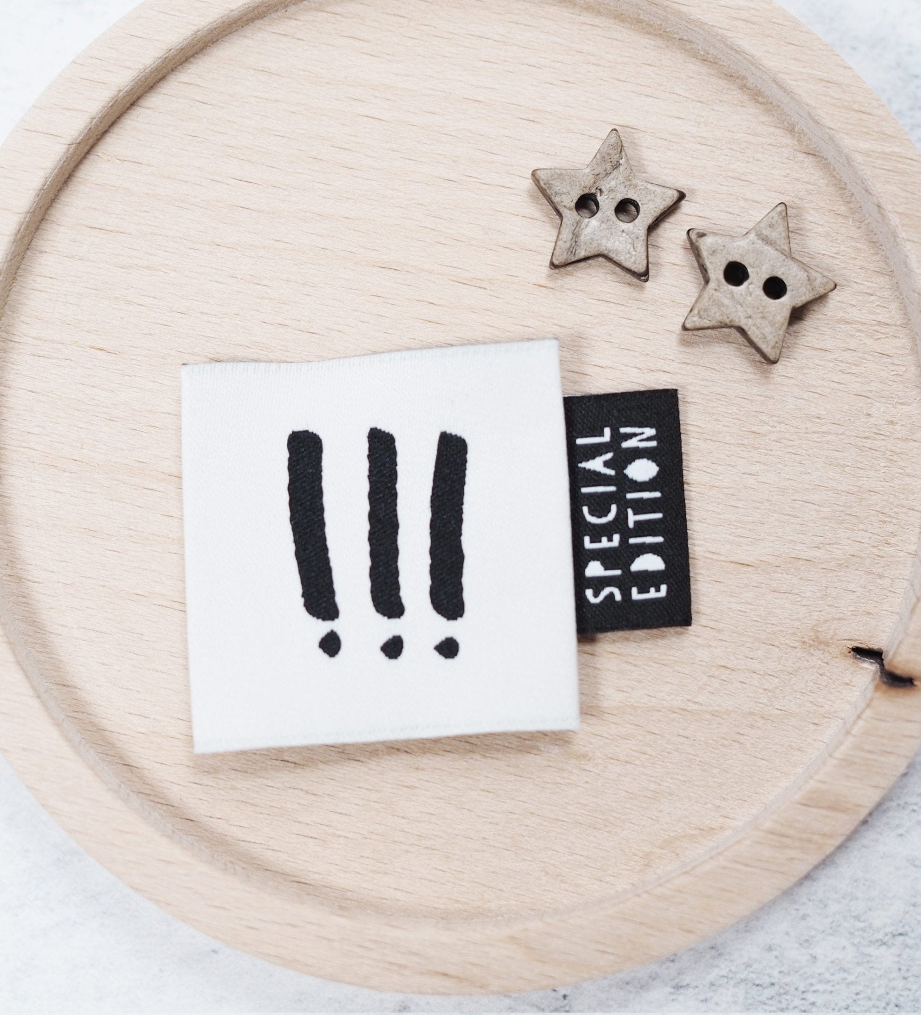 Weblabel *!!!* 3,5x3,5 cm - Paul & Clara