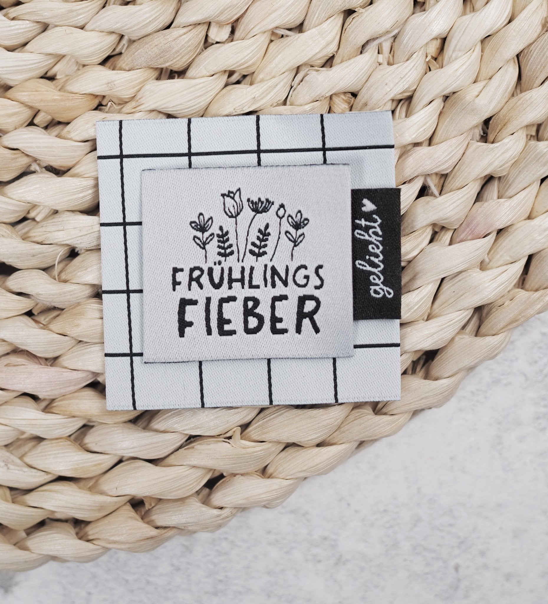 Weblabel *Frühlingsfieber* weiß - Paul & Clara