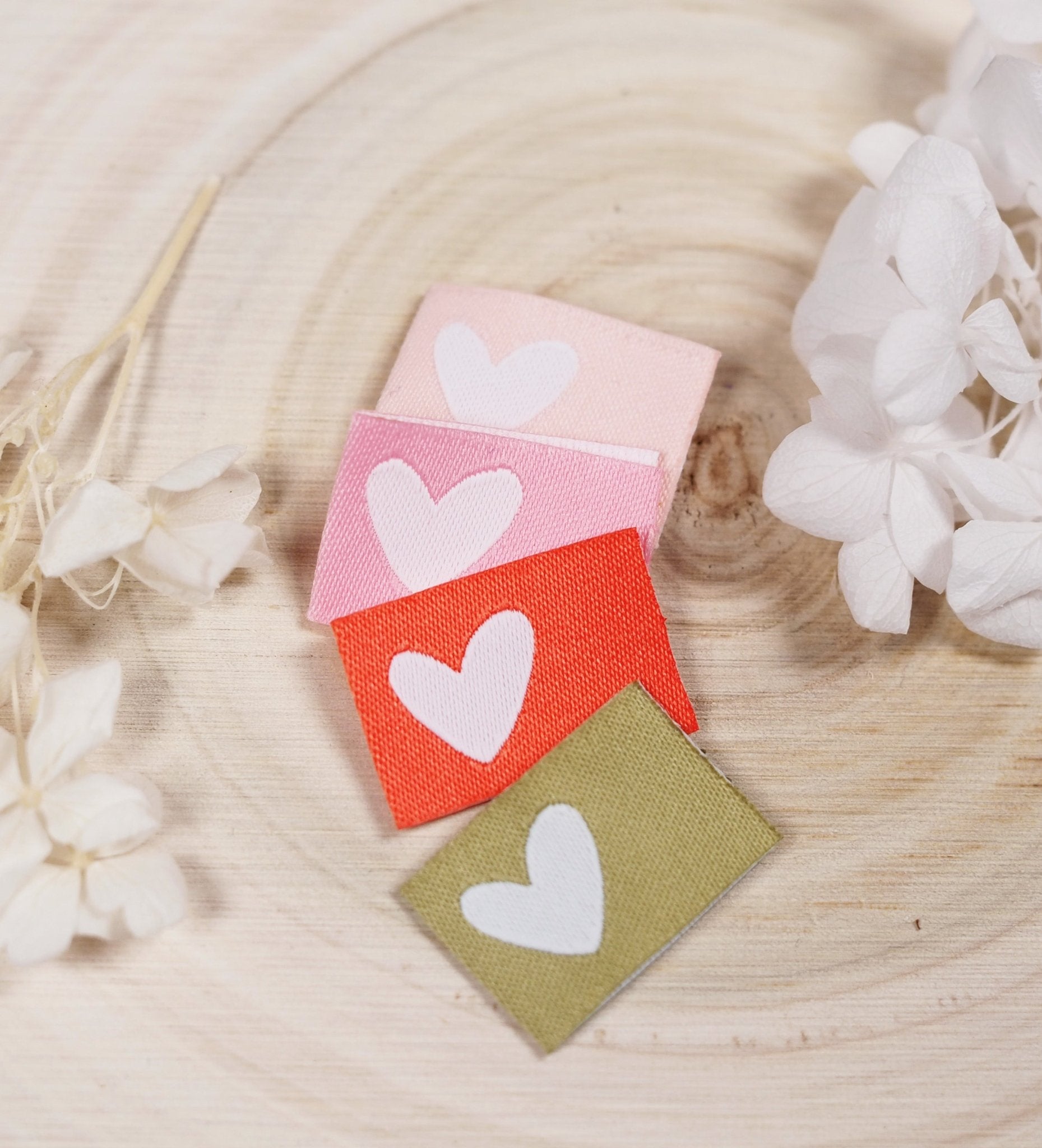 Weblabel * Herz - pastellrosa * - Paul & Clara