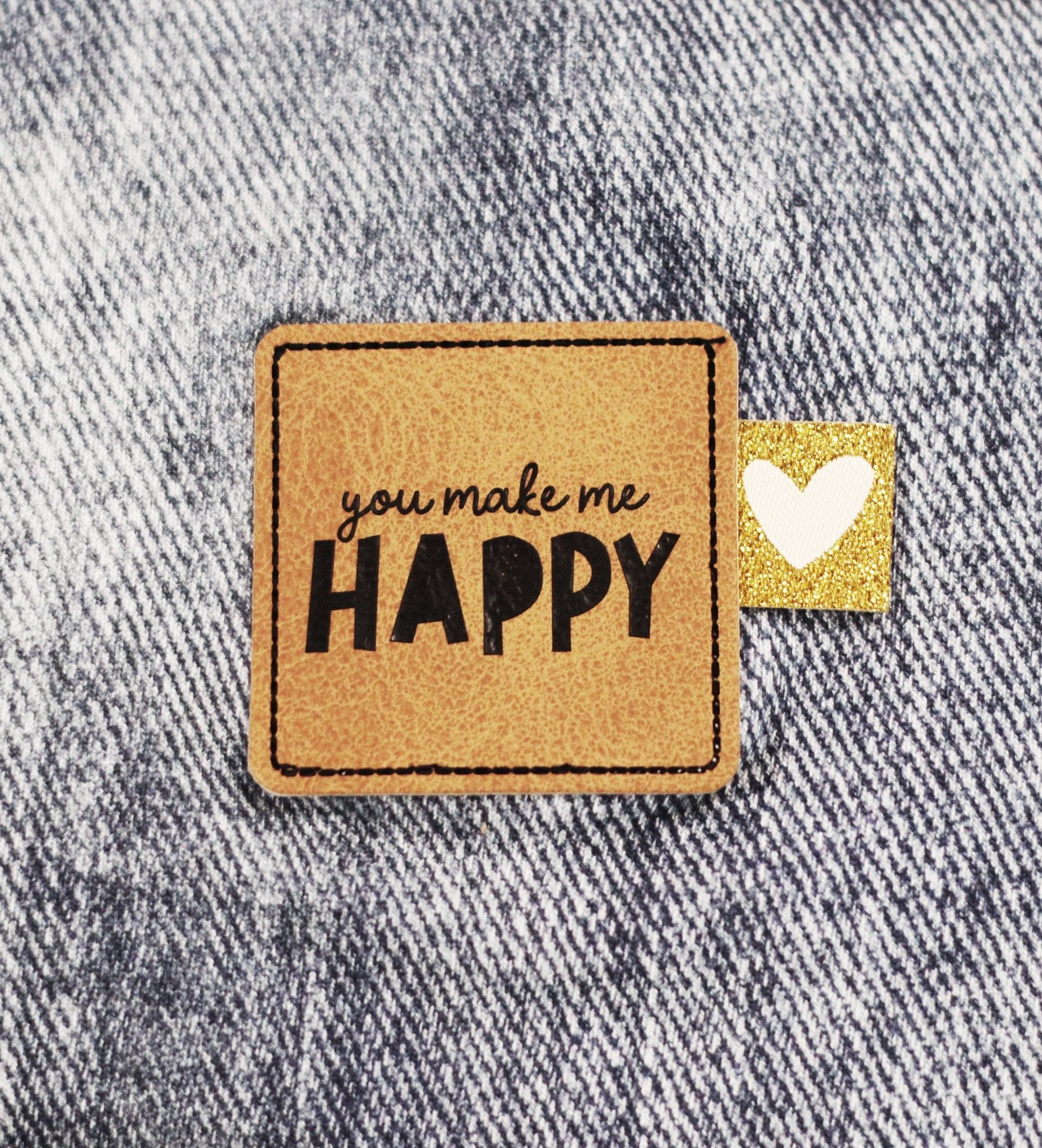 Weblabel Herz *Schwarz* - 4er Pack - Paul & Clara