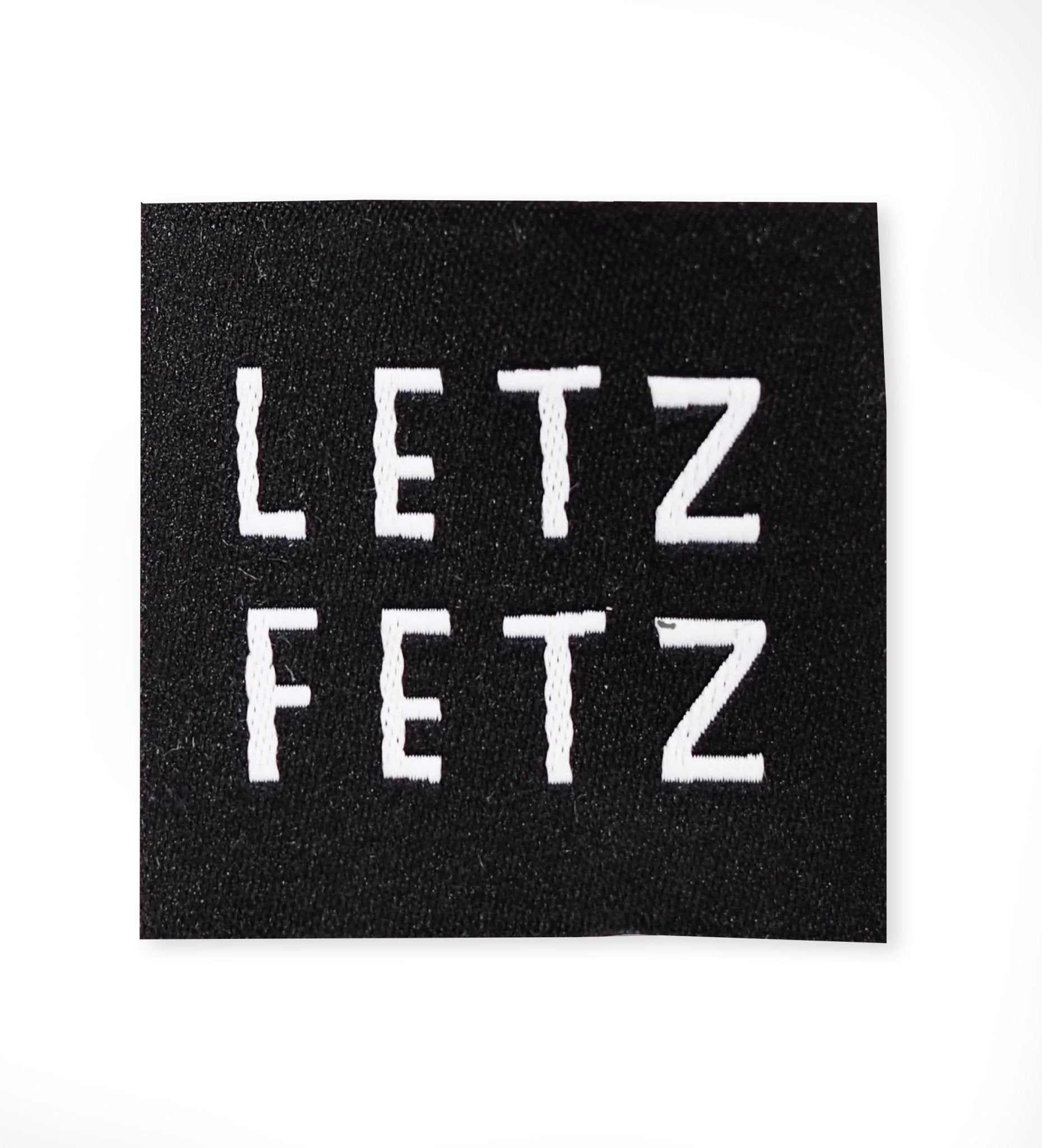 Weblabel *letz fetz* schwarz - Paul & Clara