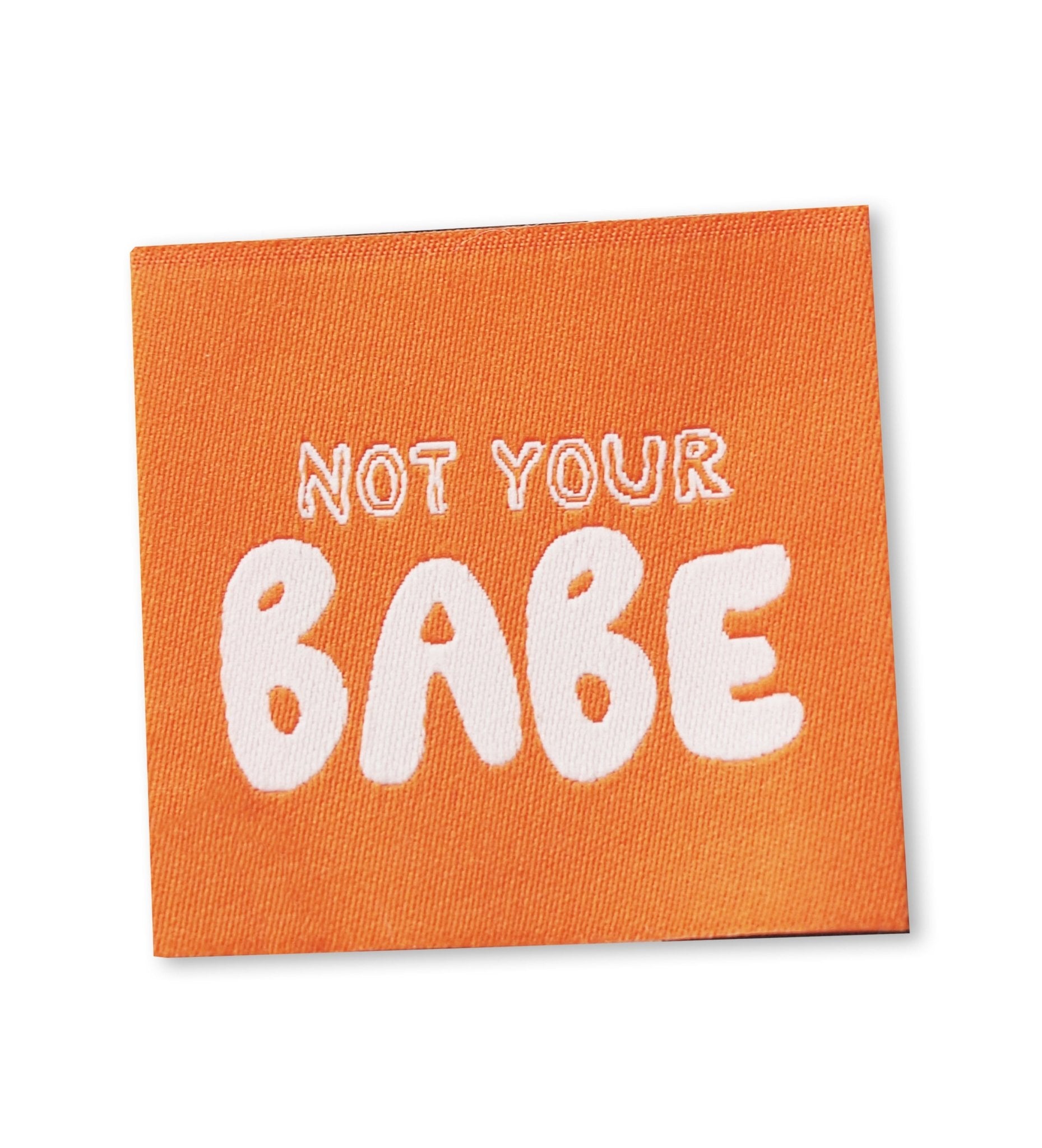 Weblabel *not your babe* orange - Paul & Clara