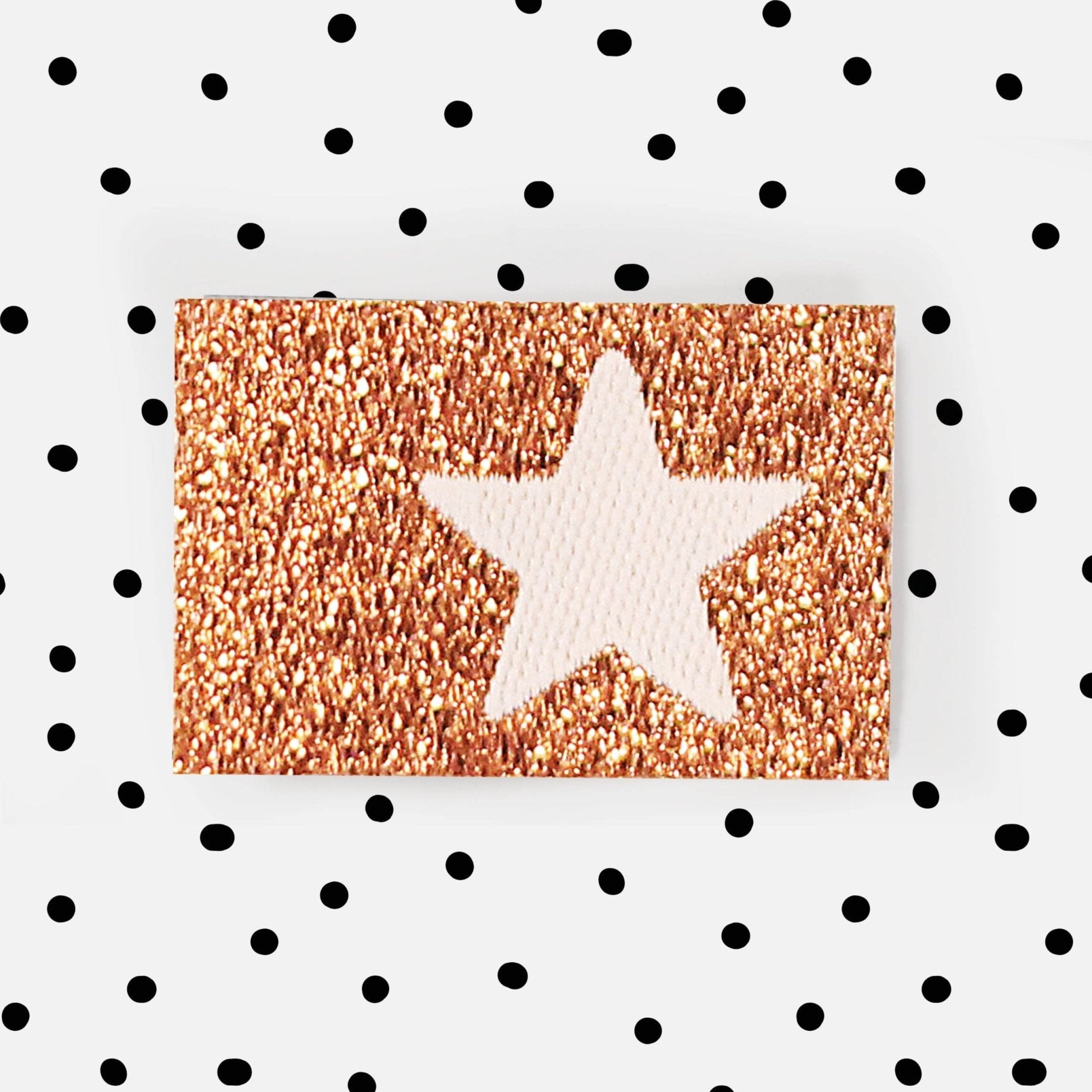 Weblabel Stern *Glitzer Bronze* - Paul & Clara