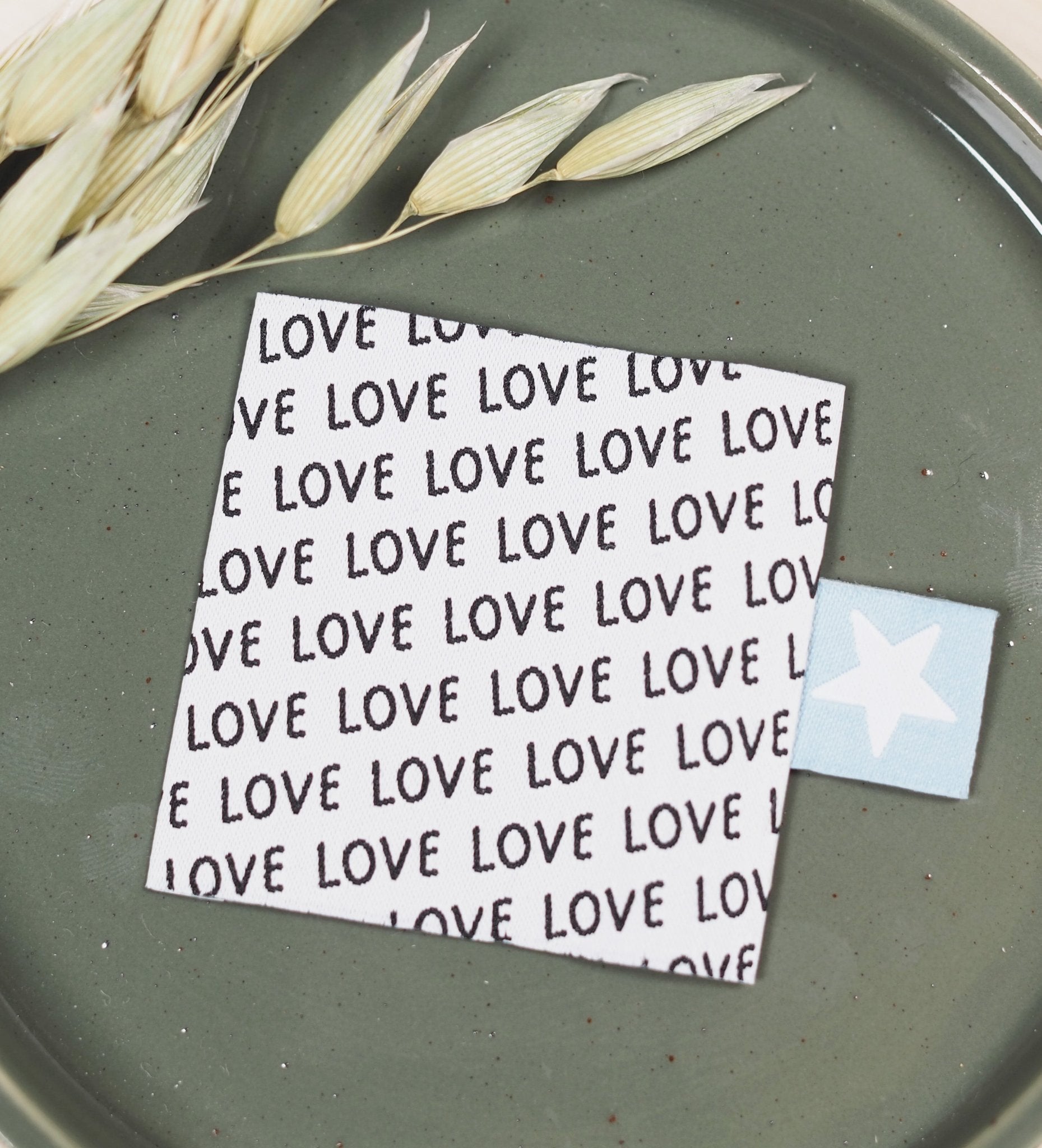 Weblabel * Stern - hellblau * - Paul & Clara