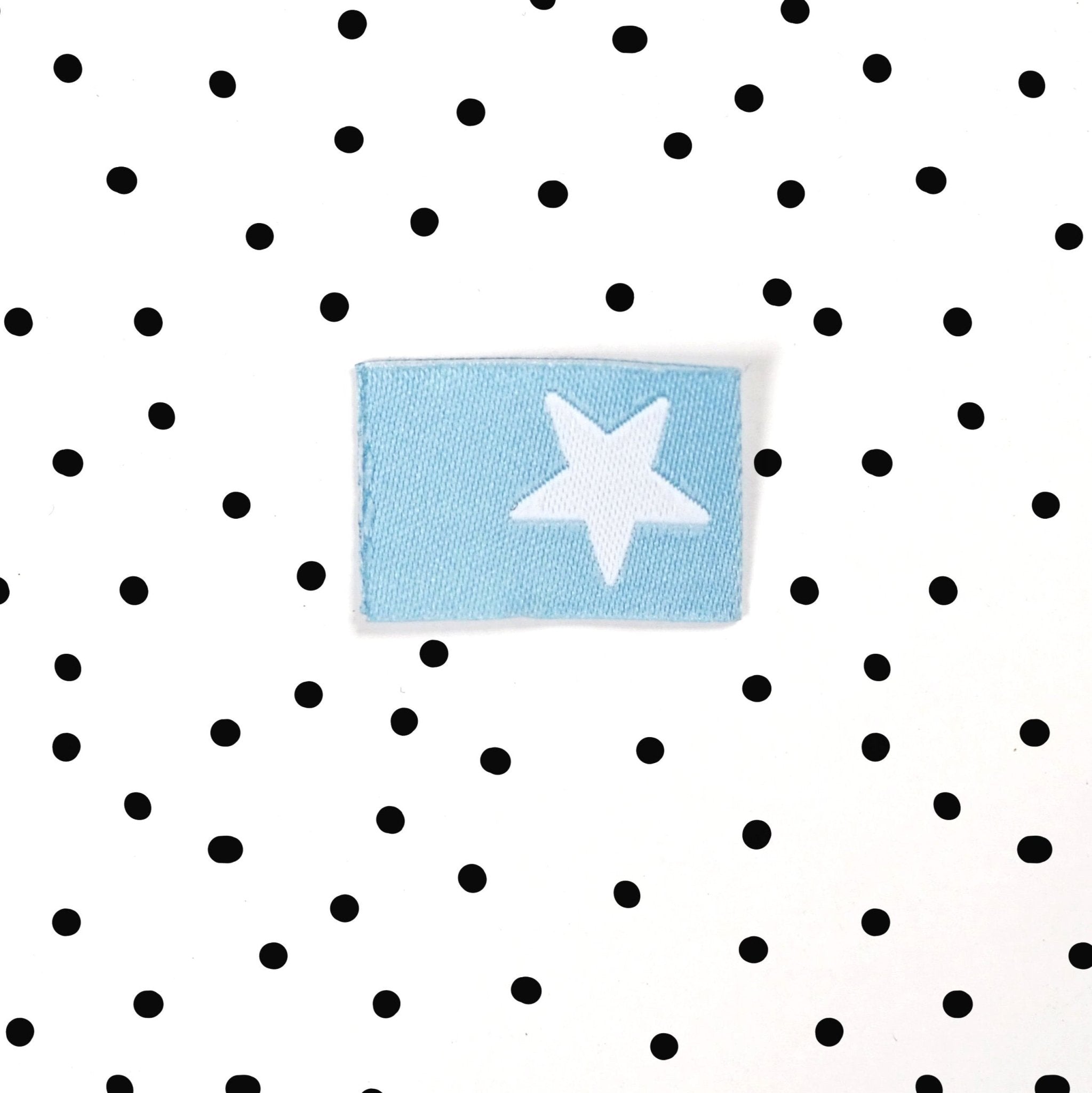 Weblabel * Stern - hellblau * - Paul & Clara