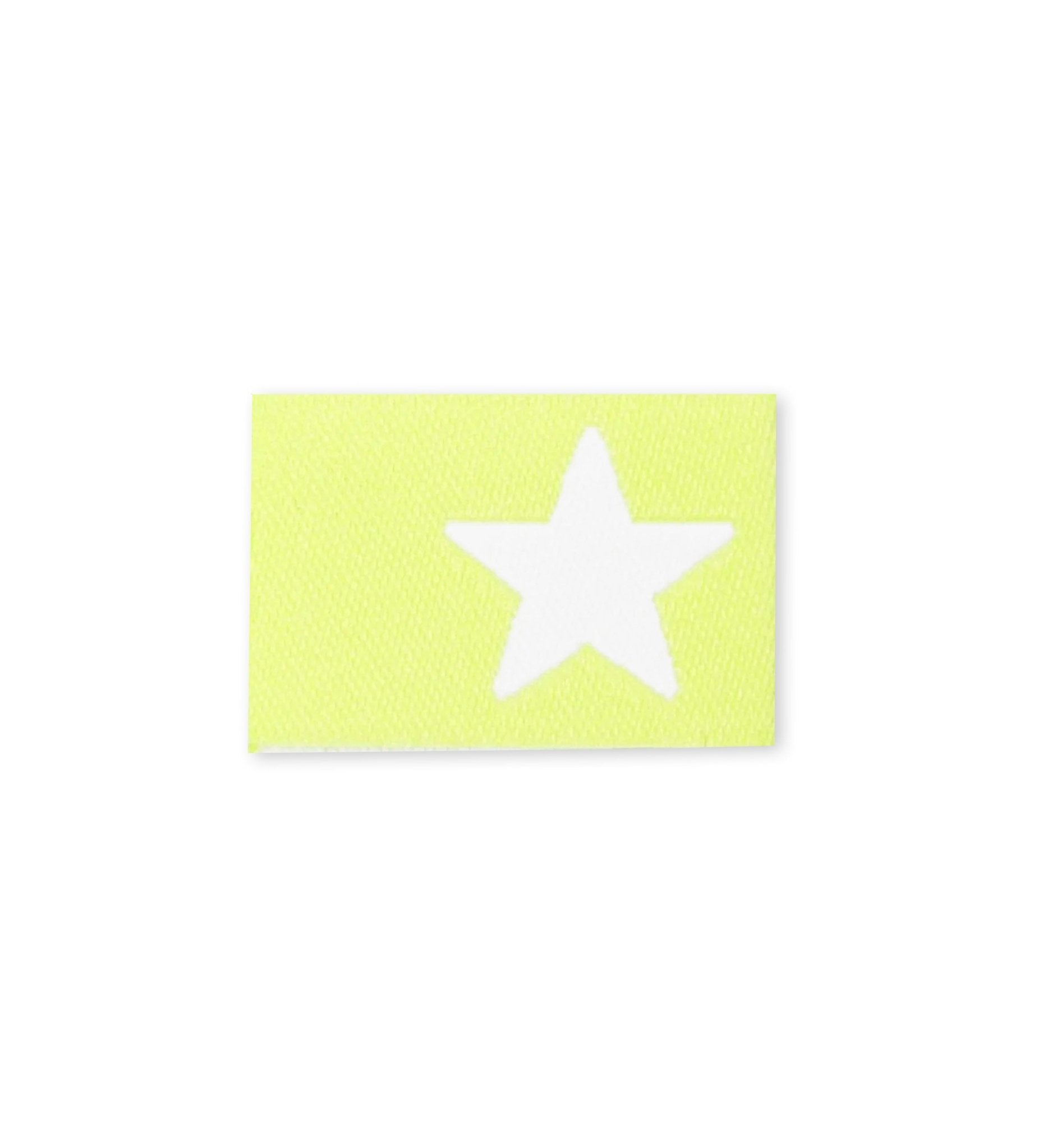 Weblabel *Stern - neon gelb* - Paul & Clara