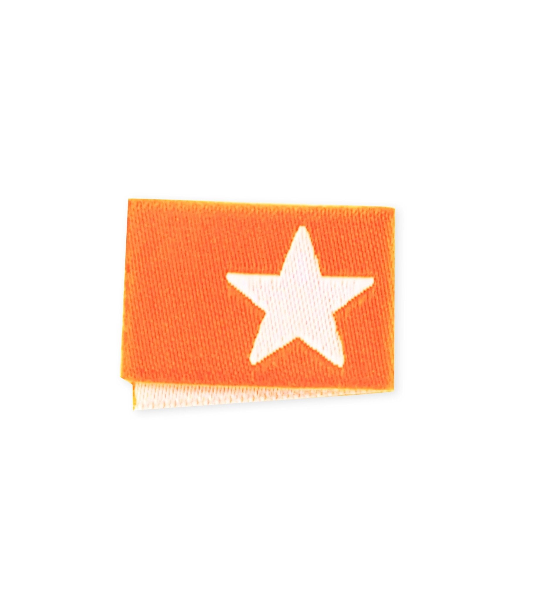 Weblabel * Stern - neon orange * - Paul & Clara