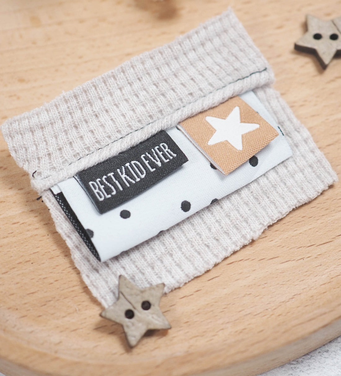 Weblabel Stern *Weiß* - Paul & Clara