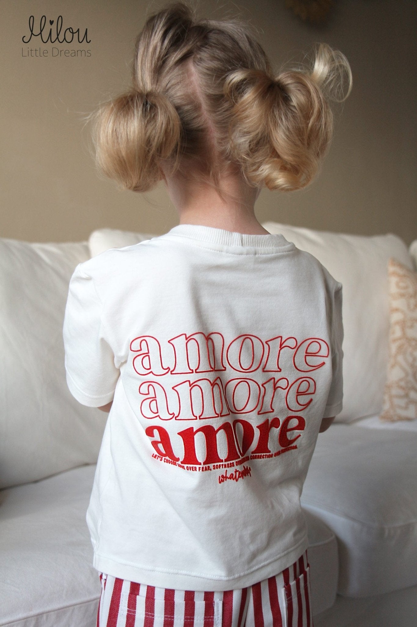 *whatevaloves EDITION* XXL Flock - Patch - amore - rot *iron - on* - Paul & Clara