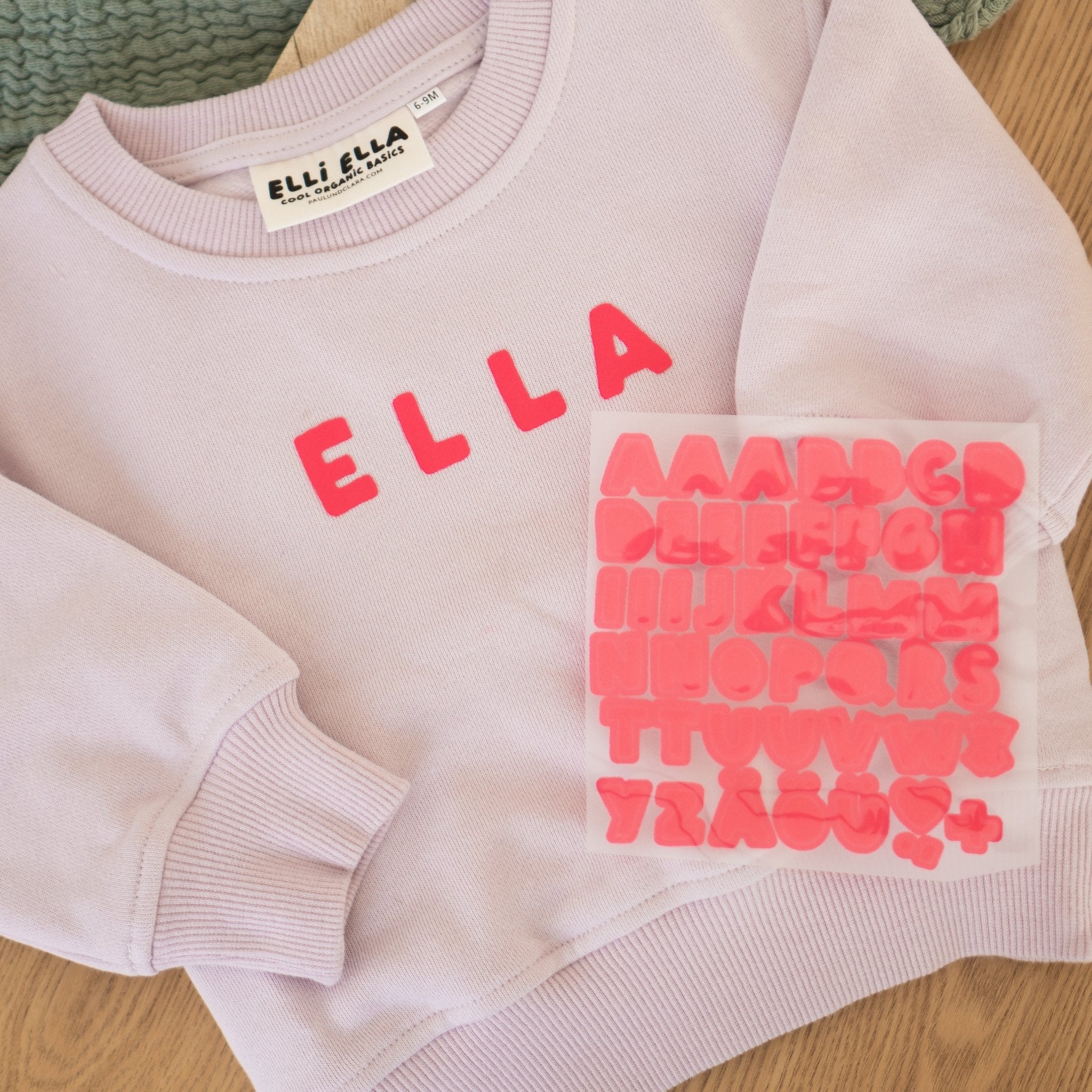 XL Flock - Patch - ABC Buchstaben *iron - on* - Paul & Clara