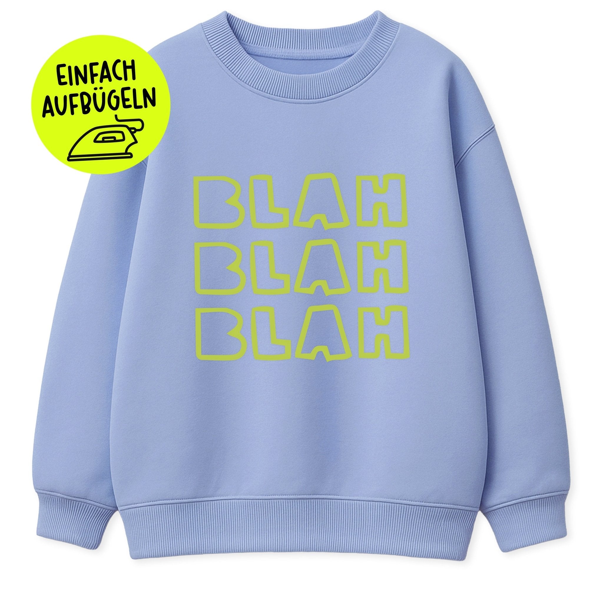 XL Flock - Patch - BLAH BLAH BLAH *iron - on* - Paul & Clara