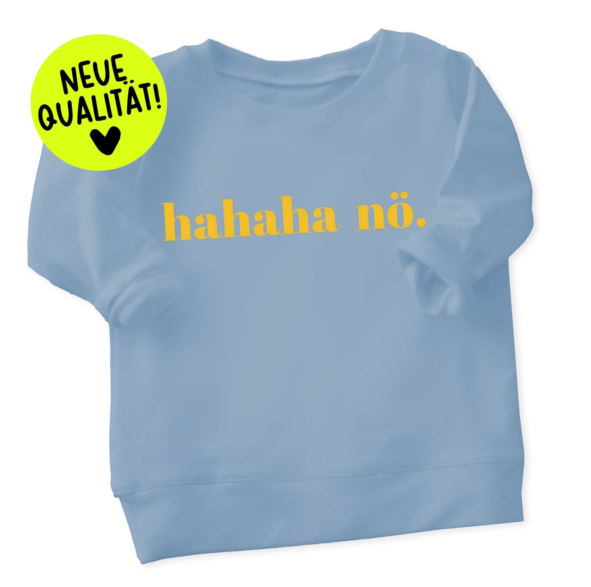 XL Flock - Patch - hahaha nö *iron - on* - Paul & Clara