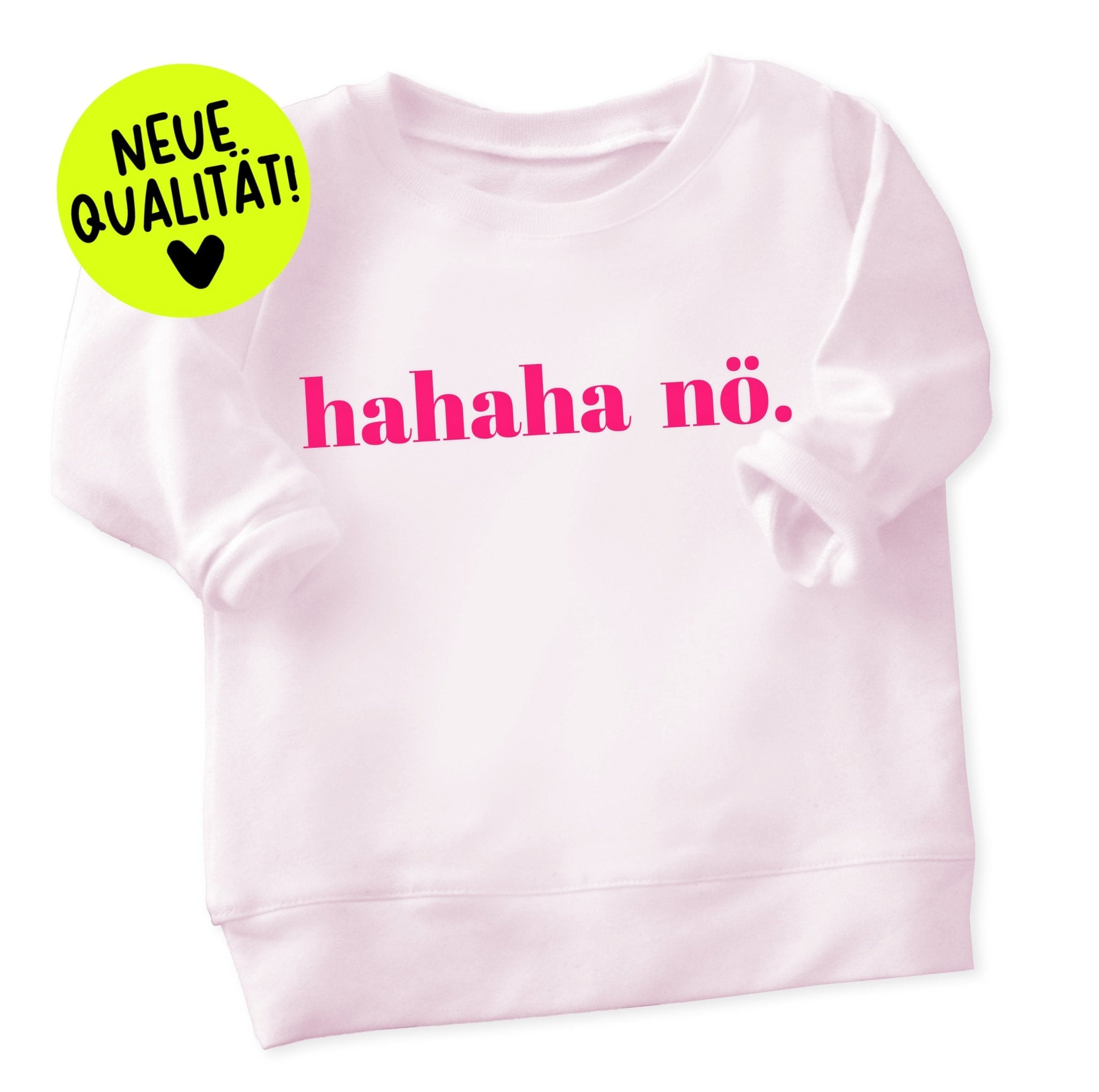 XL Flock - Patch - hahaha nö *iron - on* - Paul & Clara