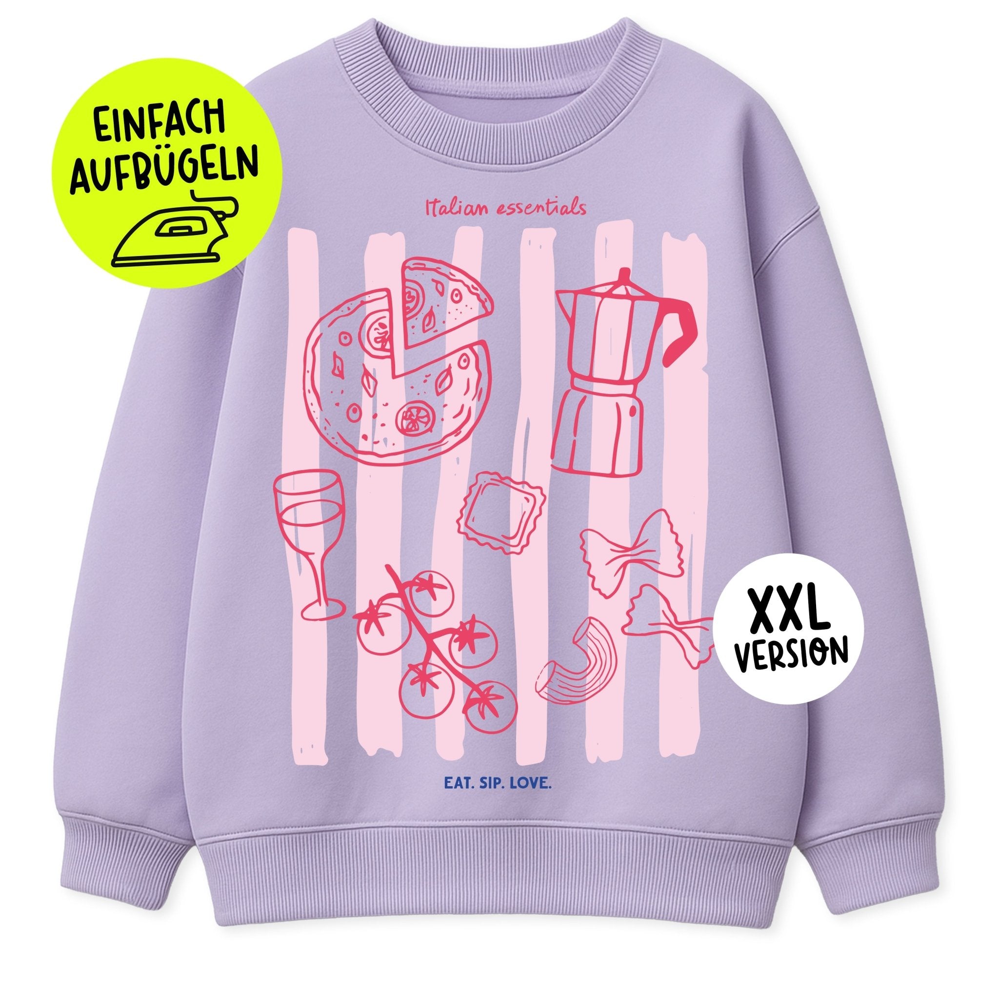 XXL Bügelbild - Italian essentials - Paul & Clara