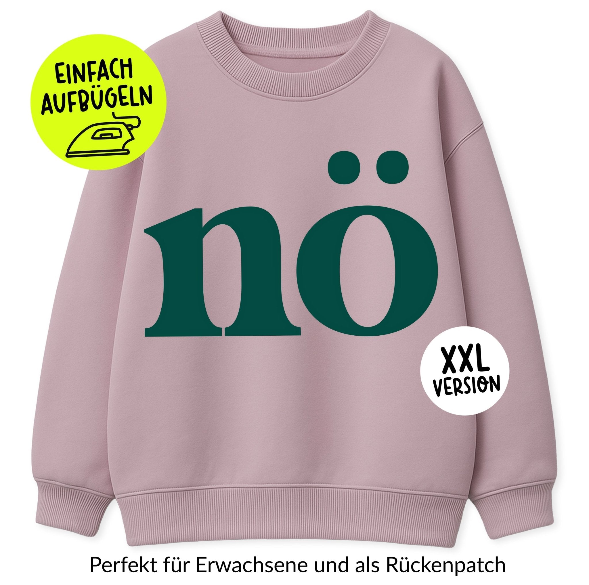 XXL Flock - Patch - nö *iron - on* - Paul & Clara