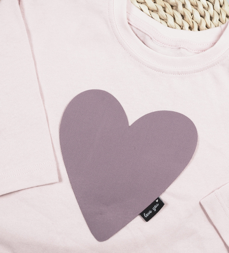 XXL - Patch - Herz Malve *iron - on* - Paul & Clara