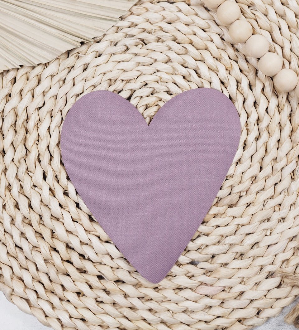 XXL - Patch - Herz Malve *iron - on* - Paul & Clara