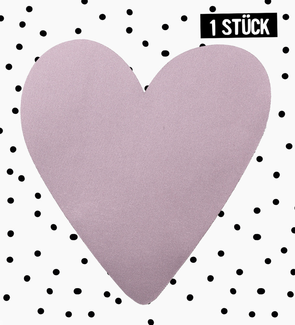 XXL - Patch - Herz Malve *iron - on* - Paul & Clara