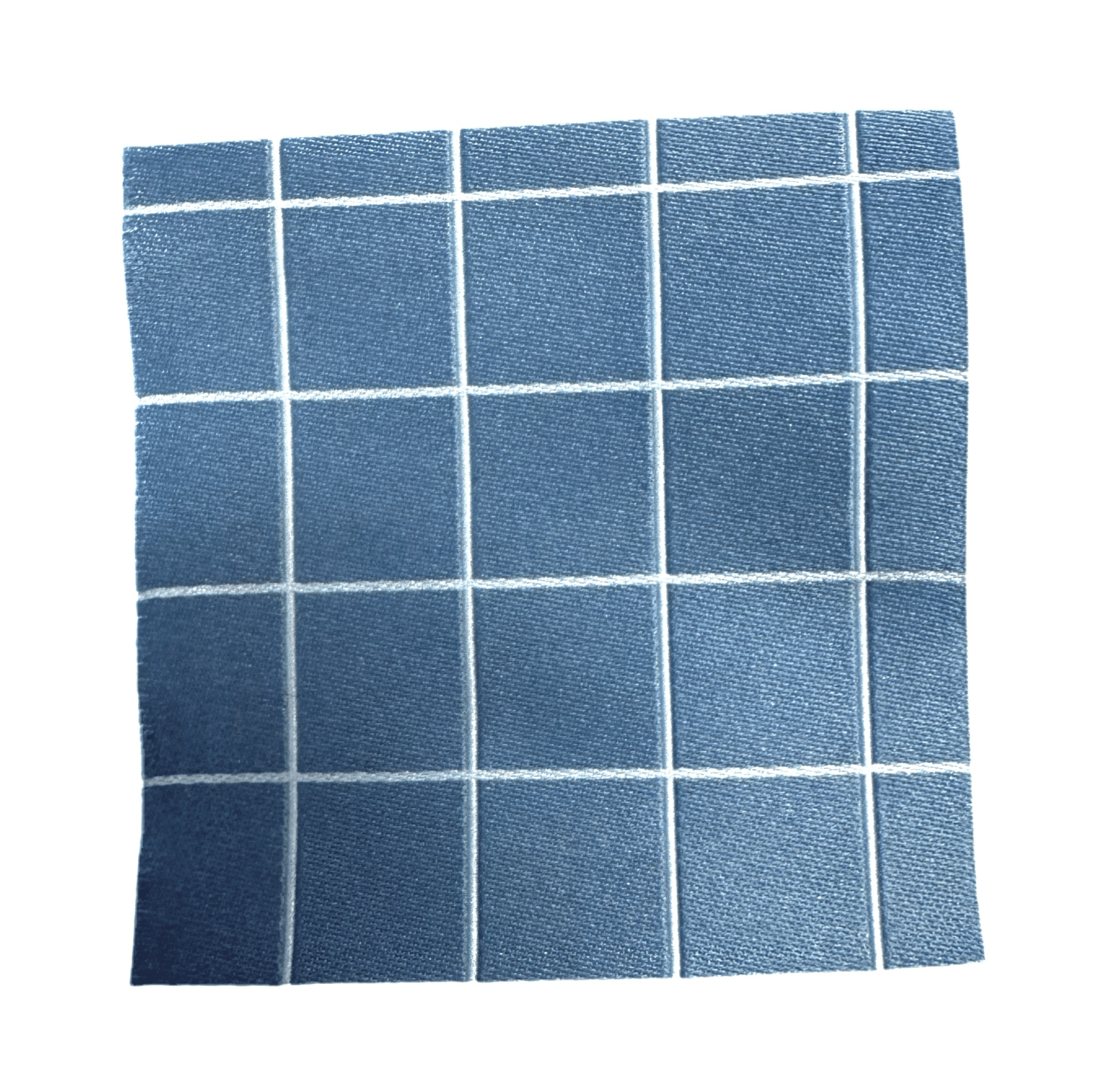 XXL - Weblabel *Grid Blau/Weiß* - Paul & Clara