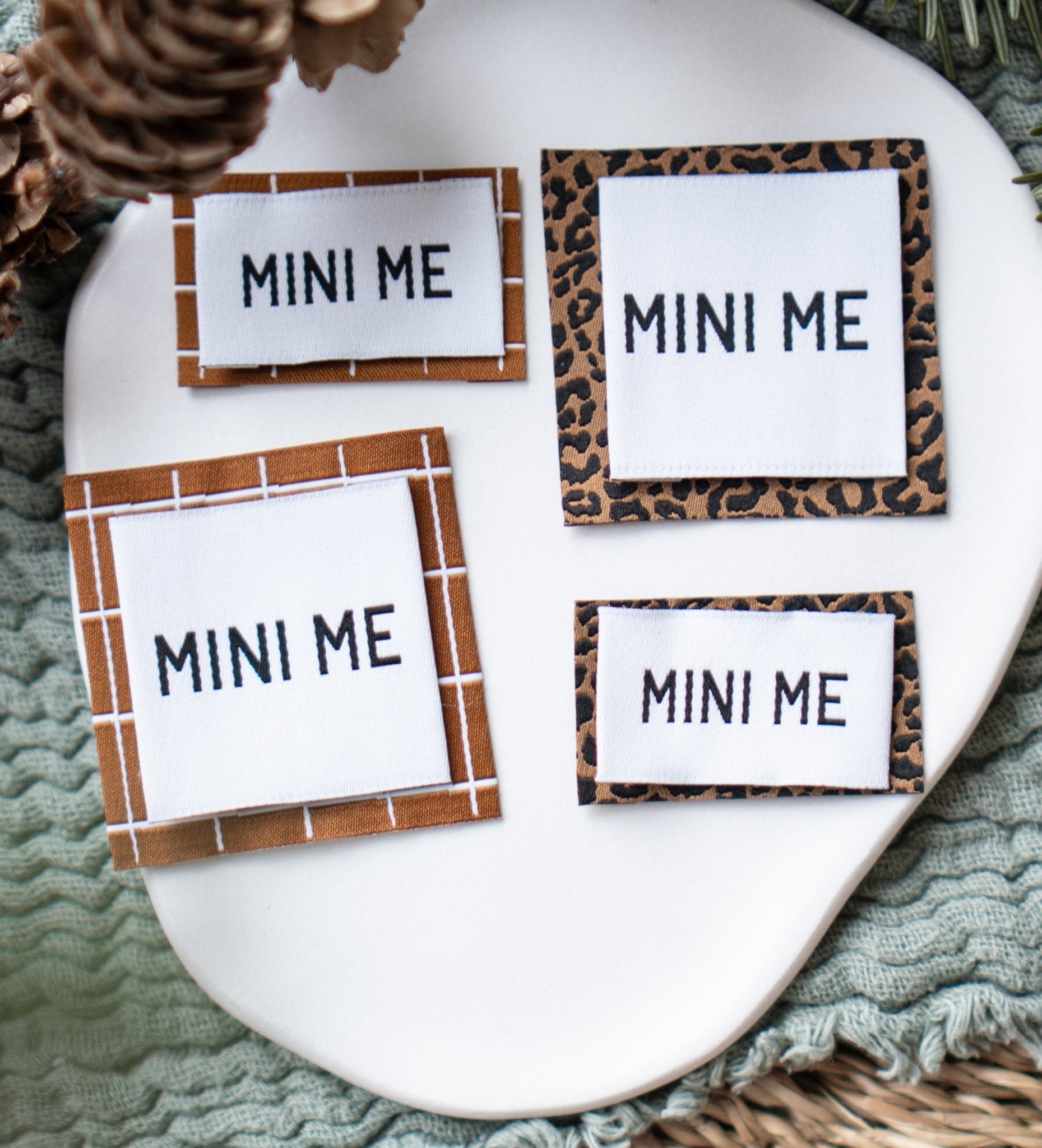 XXL - Weblabel - Grid *braun* - Paul & Clara