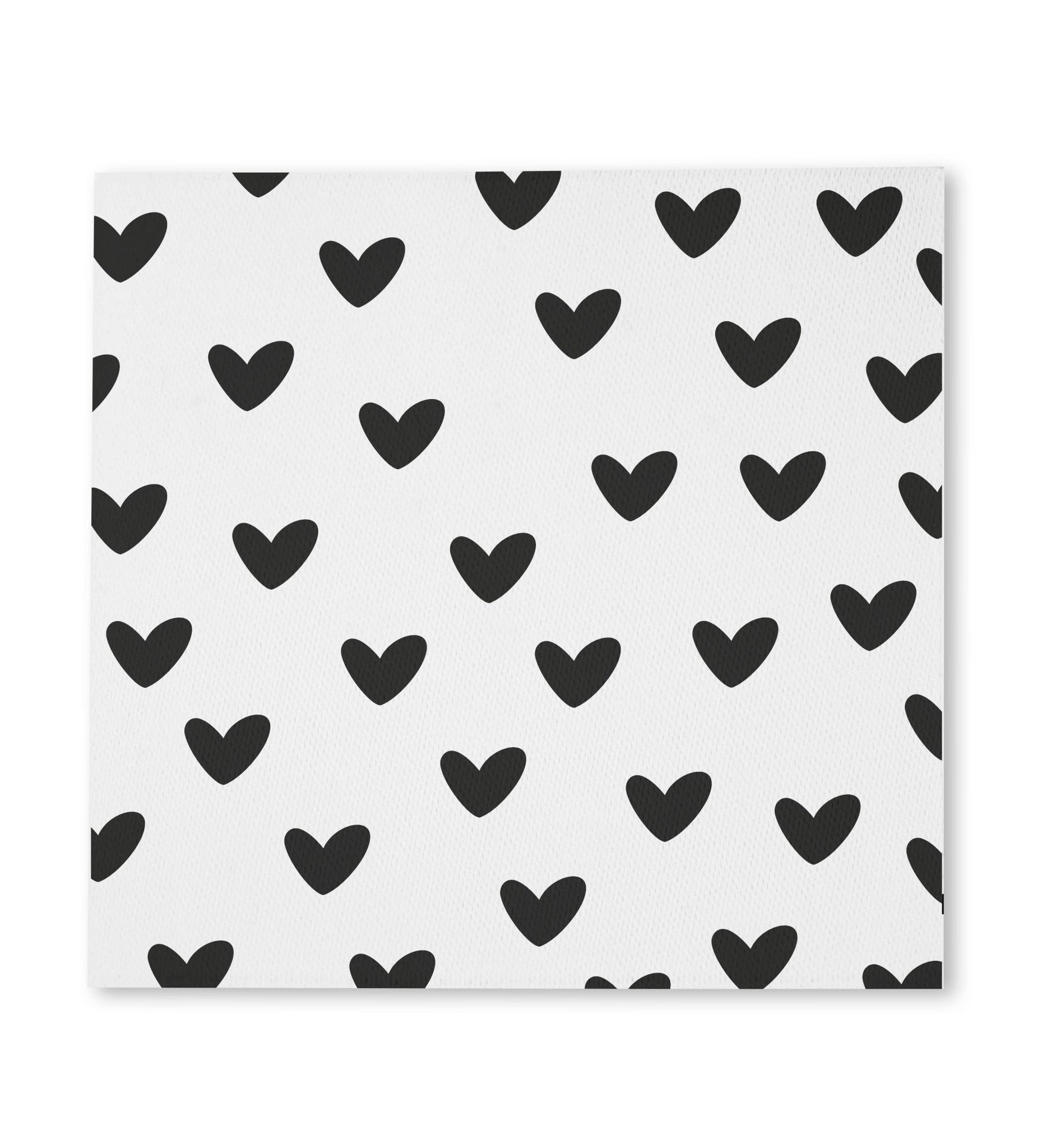 XXL - Weblabel *Herzen Schwarz/Weiß* - Paul & Clara