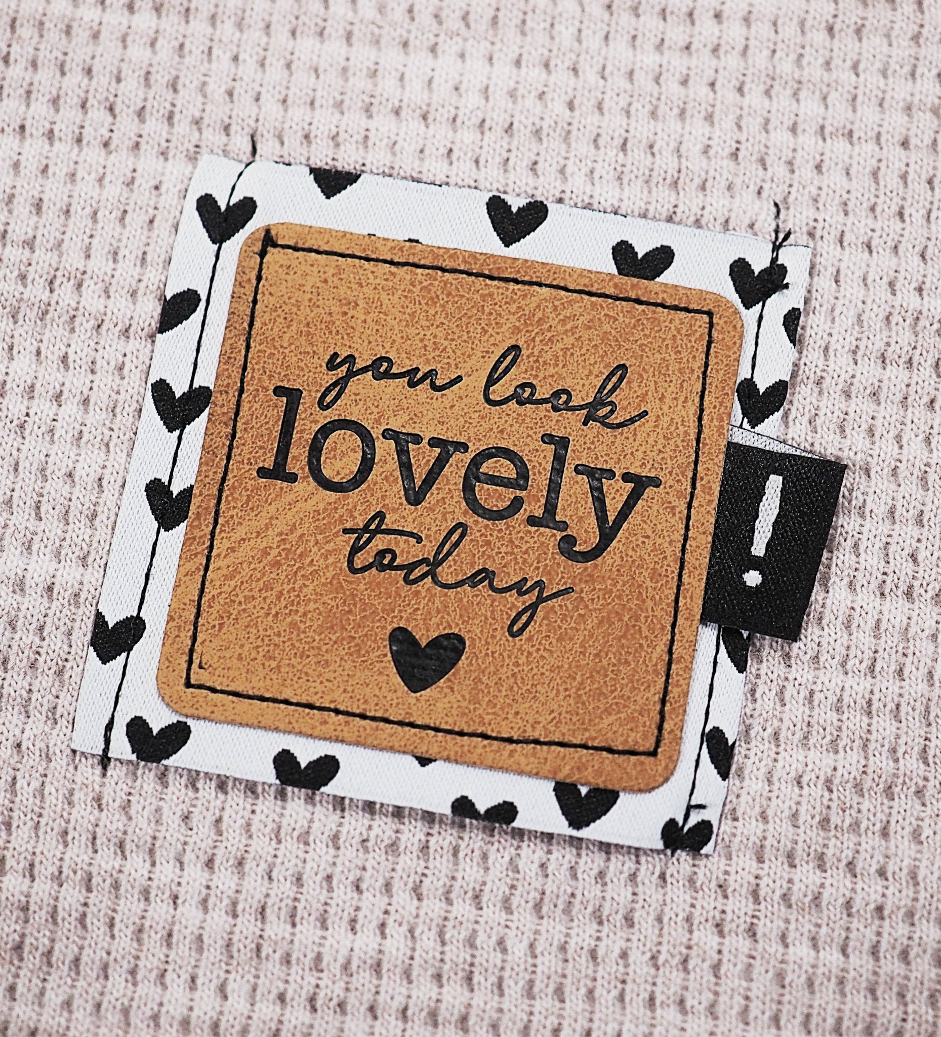 XXL - Weblabel *Stripes Schwarz/Weiß* - Paul & Clara