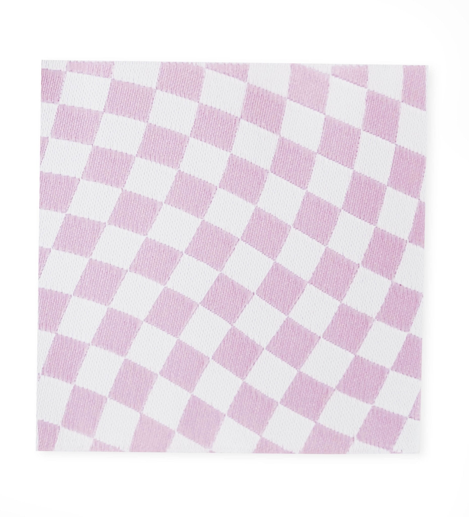 XXL - Weblabel *Swinging Grid* rosa/weiß - Paul & Clara