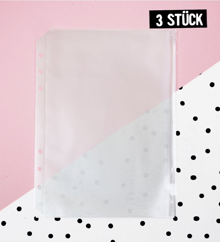 ZIP - Bag für unser Sammelalbum für Tüddel - A5 *3 Stück* - Paul & Clara