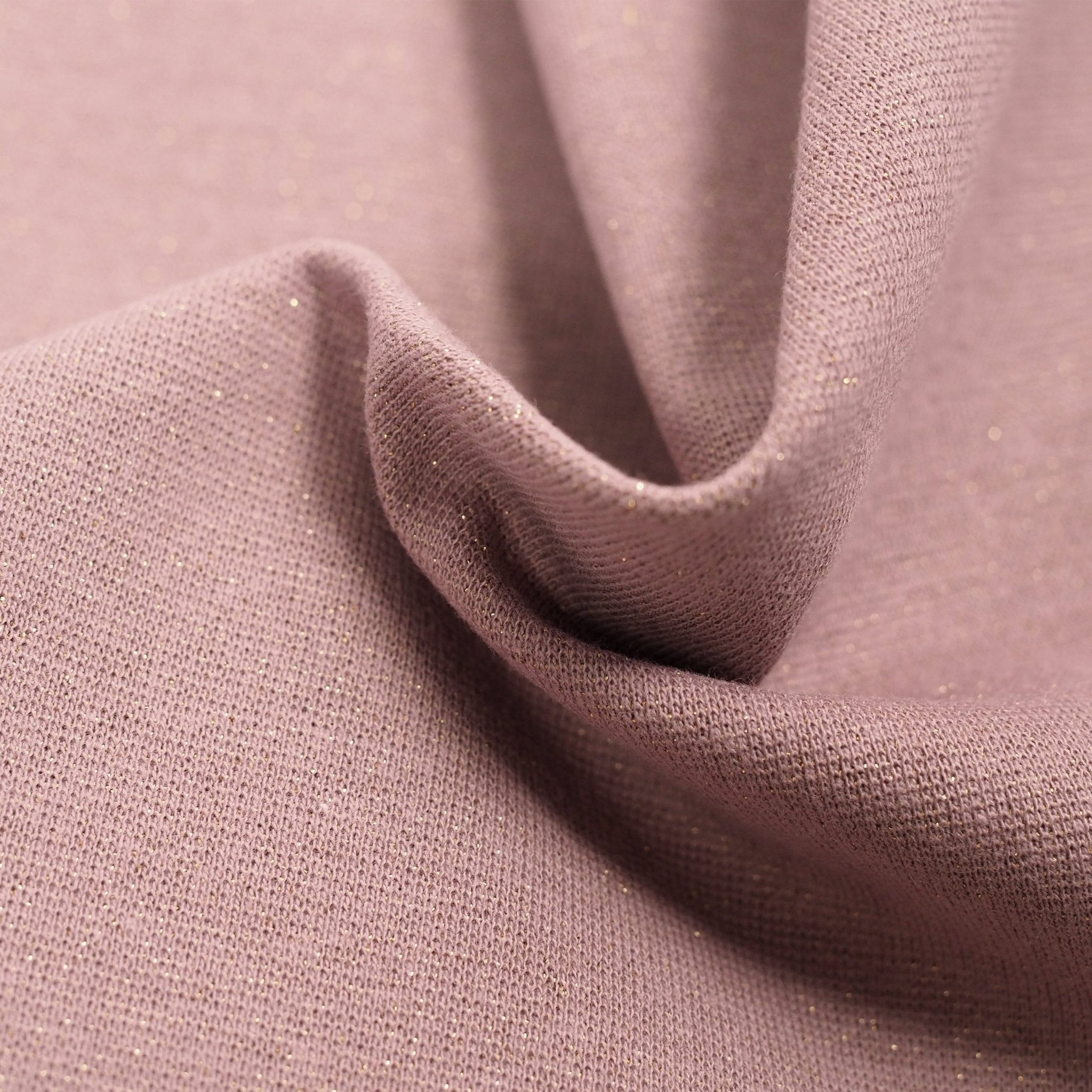 Bündchen - Lurex Glitzer Altrosa *Schlauchware* * AB 10 CM* - Paul & Clara