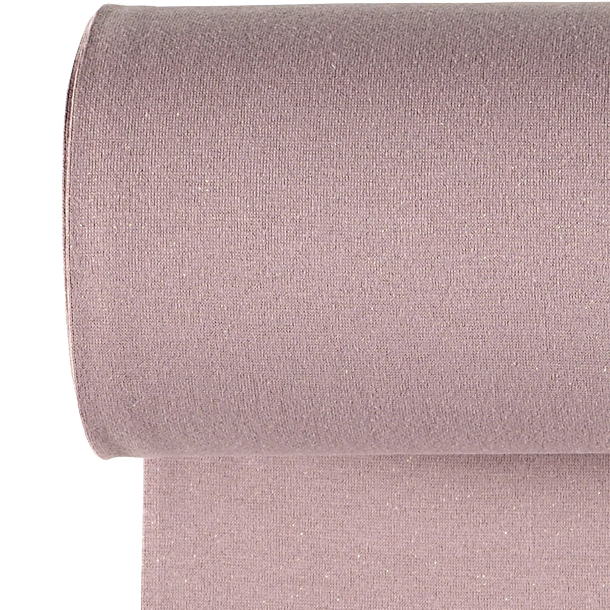Bündchen - Lurex Glitzer Altrosa *Schlauchware* * AB 10 CM* - Paul & Clara