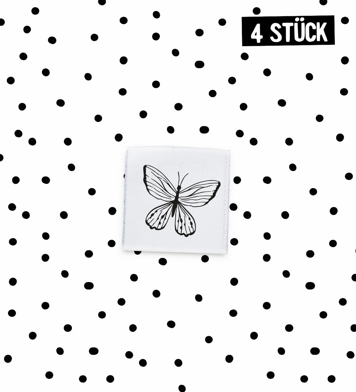 Mini-Weblabel *Schmetterling* - 4er Pack
