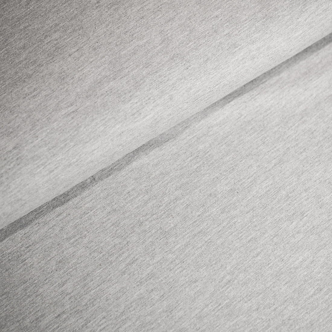 Sommersweat Uni - Hellgrau meliert - Paul & Clara