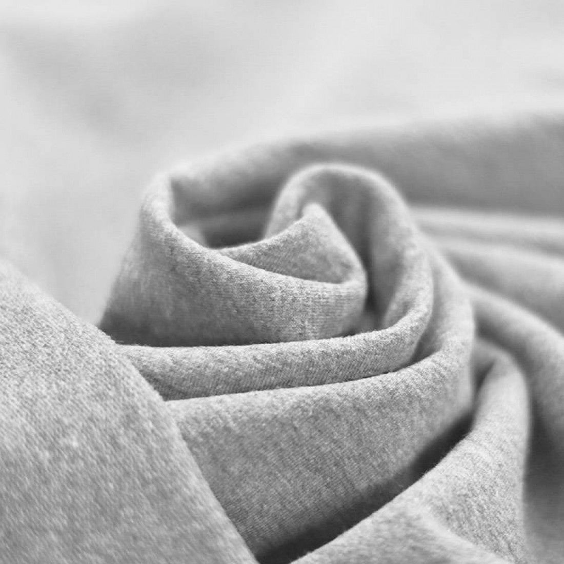 Sommersweat Uni - Hellgrau meliert - Paul & Clara