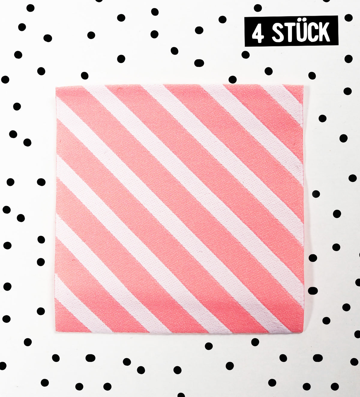 XXL-Weblabel *Stripes Rosa* - 4er Pack