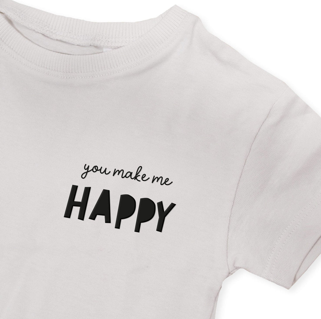 3D - Silikon - Patch - you make me happy *iron - on* - Paul &amp; Clara