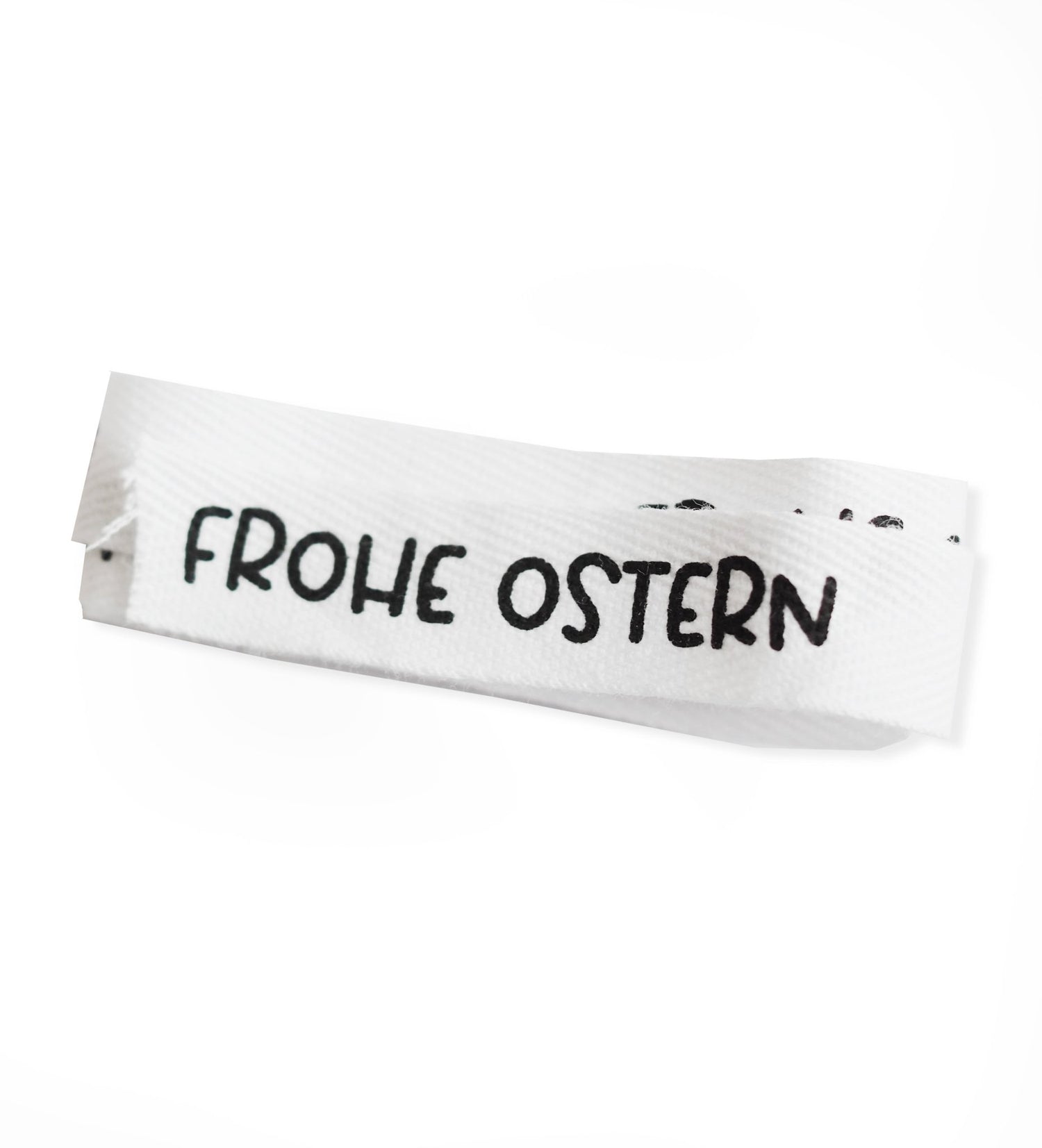Baumwoll - Band - frohe Ostern *Weiß* - Paul &amp; Clara