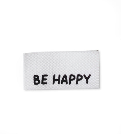 Baumwoll - Klapplabel * be happy * - Paul &amp; Clara