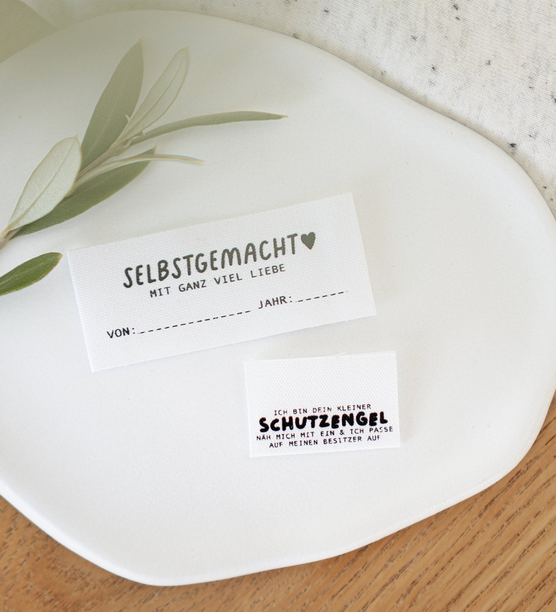 Baumwoll - Klapplabel - Kleiner Schutzengel - Paul &amp; Clara