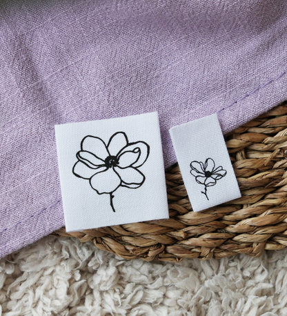 Baumwoll - Klapplabel *magnolie* - Paul &amp; Clara