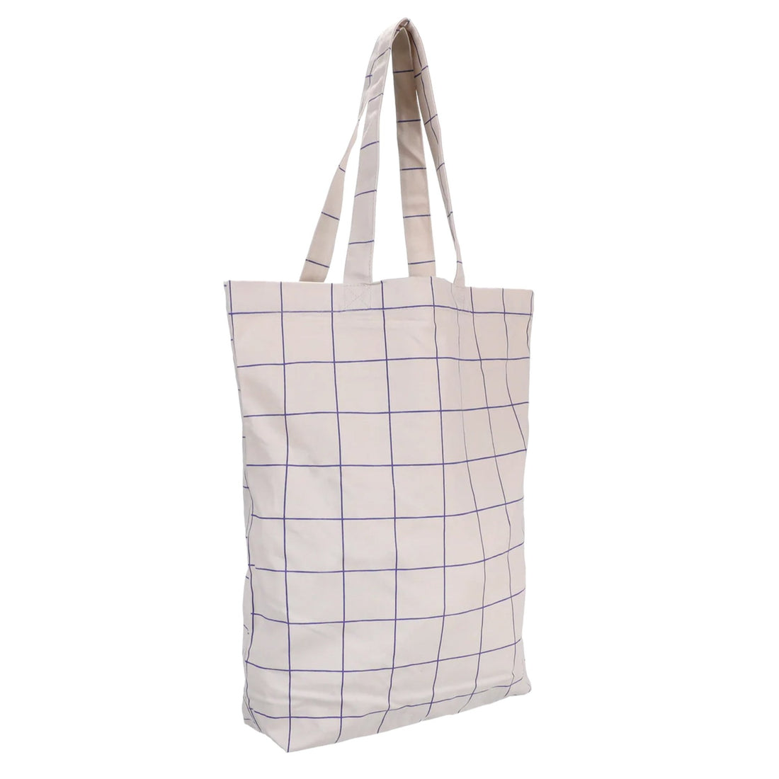 Baumwoll Tasche - Grid *Blau* - Paul &amp; Clara